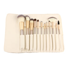 12pcs Rose gold Makeup Brushes set Foundation Eyeshadow eyebrow professional make up brush Cosmetics with Leather Toiletry Kits