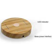 ABS Magnetic Suspended Plant Pot Grain Round LED Levitating Indoor Air Floating Pot for Home Office Decoration No Plant