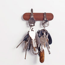 Key wood storage device wall logs key ring multifunctional Strong magnetic feed Hooks Suckers Clerk Housekeeper on the wall