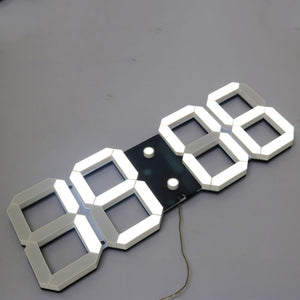 Large Digital 3D Led Wall Clock Modern Design Home Decor Duvar Saati Saat Alarms Temperature Date Countdown Timer Wall Watch