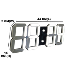 Large Digital 3D Led Wall Clock Modern Design Home Decor Duvar Saati Saat Alarms Temperature Date Countdown Timer Wall Watch