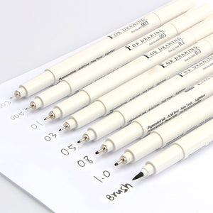 Sketch Liner/Brush 0.03mm/0.05mm/0.1mm/0.3/0.5/0.8/1.0mm Water Resistant Gundam Drawing Pen Design/Comic Painting Supplies