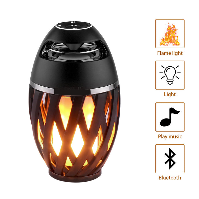 Led Flame Lamp - Stereo Bluetooth Speaker